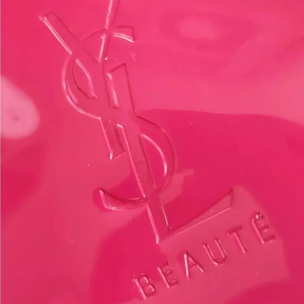 YSL Cosmetic Pouch Makeup Bag HOT PINK NEW AUTHENTIC FAST SHIP - Picture 3 of 5